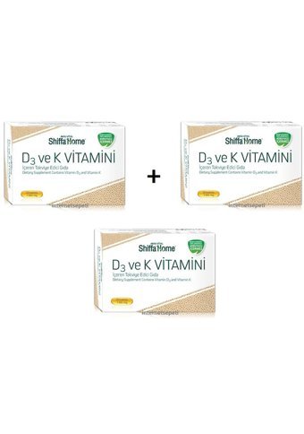 Aksu Vital D3 Ve K Vitamini Yetişkin 3x30 Adet
