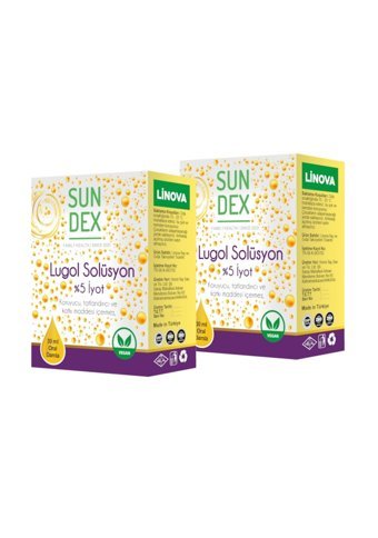 Sundex Lugol İyot Yetişkin Mineral 2x30 ml