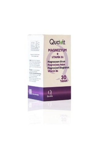 Qualita Quavit B6 Magnezyum Yetişkin Mineral 30 Adet
