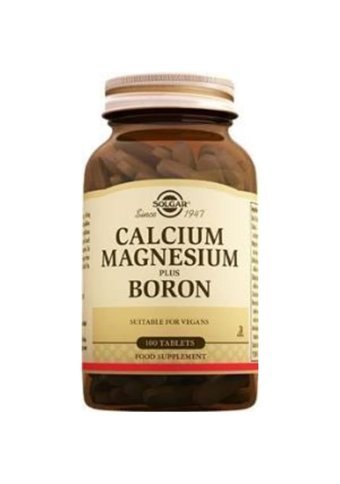 Solgar Calcium Magnesium Plus Boron Yetişkin Mineral 100 Adet