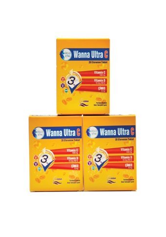 Wanna Ultra C Portakallı Yetişkin 3x20 Adet