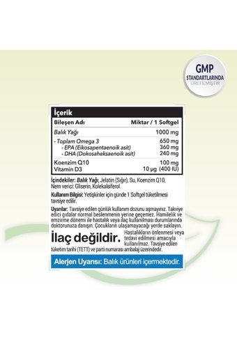 Smartcaps Omega 3 Yetişkin 30 Adet