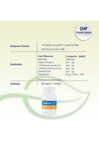 Smartcaps Omega 3 Yetişkin 30 Adet