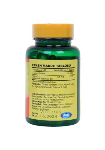 Vitapol E Vitamini Yetişkin 2x100 Adet