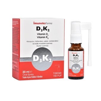 Imuneks D3 K2 Zeytinyağı Yetişkin 20 ml