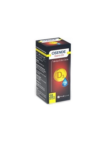 Tabilaç Osende Vitamin D3 Yetişkin 20 ml