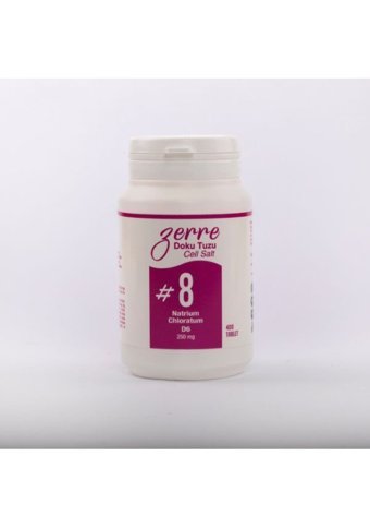 Zerre Doku Tuzu Schüssler 8 Yetişkin Mineral 400 Adet