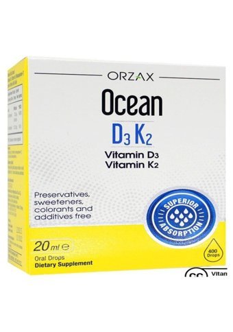 Ocean Methyl B12 Çocuk Yetişkin Mineral 10 ml + OCEAN D3 K2 VITAMIN DAMLA 20 ML
