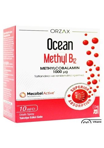 Ocean Methyl B12 Çocuk Yetişkin Mineral 10 ml + OCEAN D3 K2 VITAMIN DAMLA 20 ML