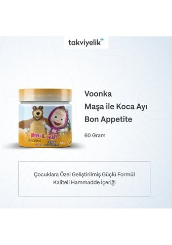 Voonka Maşa Ile Koca Ayı Mişka Çikolatalı Muzlu Çocuk Vitamin Mineral 60 Adet