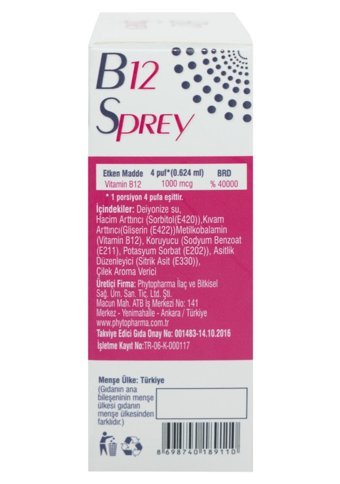 Phytodef B12 Çilek Yetişkin 25 ml