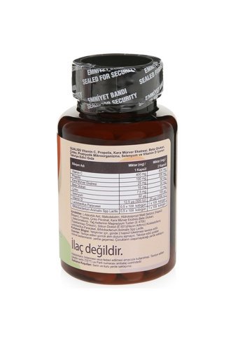 Qualiss Q More Kara Mürver Propolis Yetişkin Mineral 60 Adet
