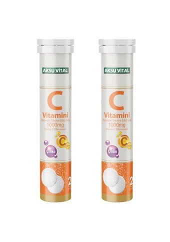 Aksu Vital C Vitamini Portakallı Yetişkin 2x20 Adet