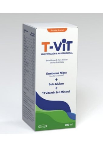 T-Vit Multivitamin&Multimineral Yetişkin Mineral 200 ml