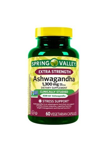 Spring Valley Extra Strength Ashwagandh Yetişkin Mineral 60 Adet