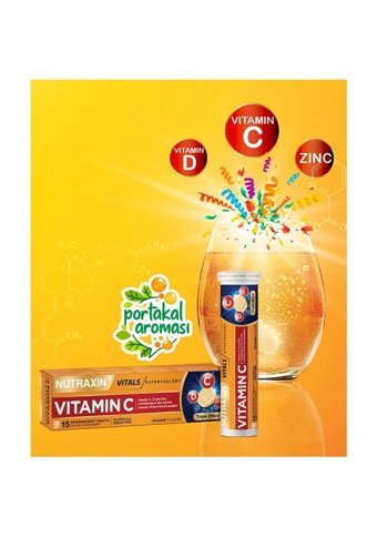 Nutraxin Vitamin C Portakal Yetişkin 3x15 Adet