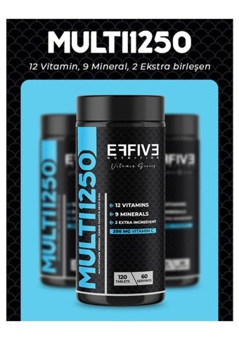 Effive Multi1250 Yetişkin Mineral 120 Adet