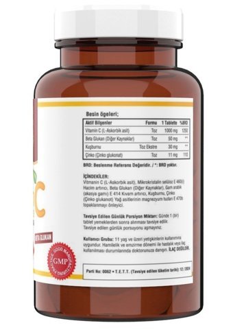 Ncs Vitamin C Kuşburnu Yetişkin 120 Adet + Kalsiyum 120 Tablet Magnezyum