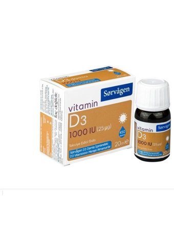 Sorvagen Vitamin D3 Yetişkin 20 ml