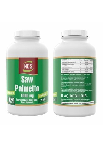 Ncs Saw Palmetto Cüce Palmiye Yetişkin 180 Adet + Nevfix Vitamin D-K2 120