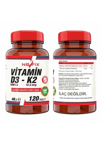 Ncs Saw Palmetto Cüce Palmiye Yetişkin 180 Adet + Nevfix Vitamin D-K2 120