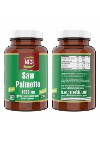 Ncs Saw Palmetto Cüce Palmiye Yetişkin 120 Adet + Nevfix Vitamin D3-K2