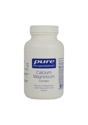 Pure Calcium Magnesium Bitkisel Yetişkin Mineral 90 Adet