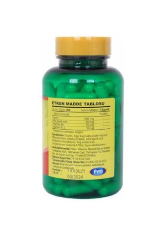 Vitapol Taurin B6 B12 Yetişkin 2x100 Adet