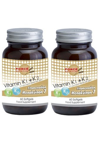 Force Nutrition Vitamin K1 K2 Yetişkin 2x60 Adet