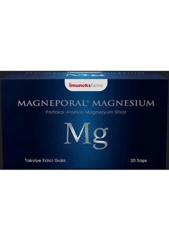 Imuneks Magneporal Magnezyum Portakal Yetişkin Mineral 20 Adet