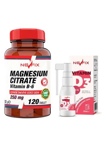 Nevfix Magnesium Citrate Yetişkin 120 Adet