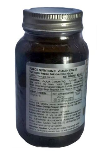 Force Vitamin K1 K2 Yetişkin 60 Adet