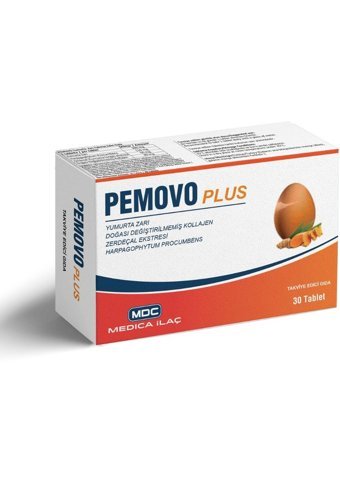 Mdc Pemovo Plus Yumurta Zarı Zerdeçal Yetişkin Mineral 30 Adet