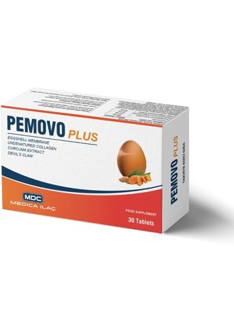 Mdc Pemovo Plus Yumurta Zarı Zerdeçal Yetişkin Mineral 30 Adet