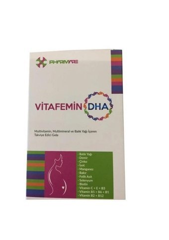 Pharmare Vitafemin Dha Yetişkin Mineral 30 Adet