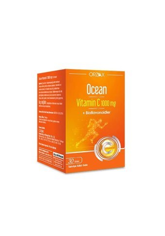Ocean Vıtamın C Kuşburnu Turunçgil Yetişkin Mineral 30 Adet