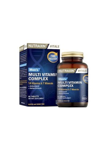 Nutraxin Men'S Multivitamin Complex Bitkisel Yetişkin 60 Adet