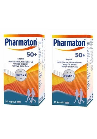 Pharmaton 50 Plus Yetişkin Mineral 2x30 Adet