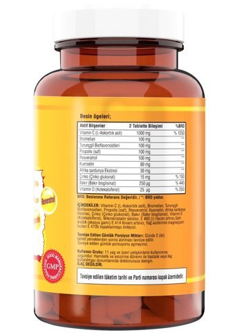 Ncs Vitamin C Çinko Propolis Propolis Yetişkin 3x120 Adet