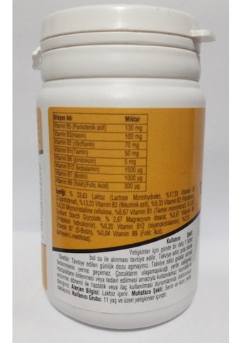 Ersağ B Vitamin Kompleksi Yetişkin 30 Adet