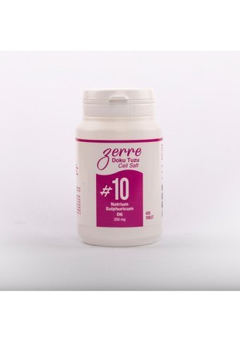Zerre Doku Tuzu Schüssler 10 Yetişkin Mineral 400 Adet