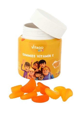 Vitago Gummies Vitamin C Meyveli Çocuk Vitamin 60 Adet