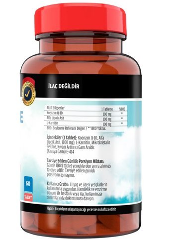 Flx Coenzyme Q 10 Afrika Sardunyası Turunçgil Yetişkin 60 Adet