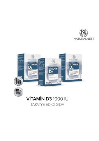 Naturalnest Vitamin D3 Yetişkin 3x10 ml