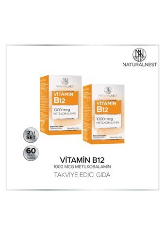 Naturalnest Vitamin B12 Yetişkin 2x60 Adet