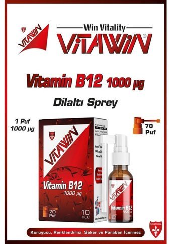 Vitawin Vitamin B12 Yetişkin 10 ml