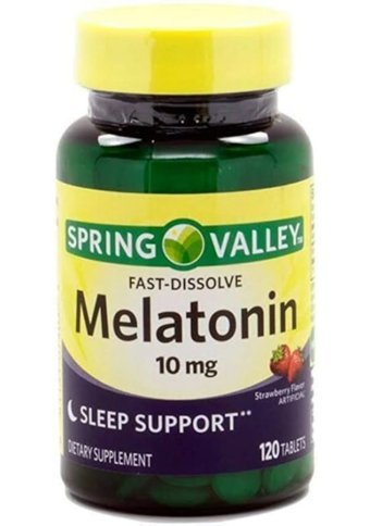 Spring Valley Fast- Dissolve Melatonin 10 Mg Çilek Yetişkin Mineral 120 Adet