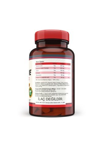 Nevfıx Coenzyme Q 10 Karamuk Üzüm Zerdeçal Yetişkin 120 Adet