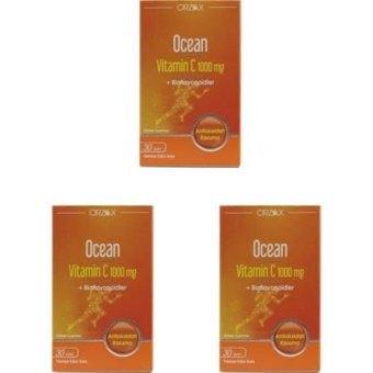 Ocean Vitamin C Kuşburnu Turunçgil Yetişkin 3x30 Adet