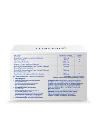 Vitafenix Mirozinaz Enzimi Vegan Brokolin Ekstresi Yetişkin Mineral 80 Adet